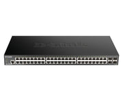 D-Link DGS-1250-52X hanterad L3 Gigabit Ethernet (10/100/1000) Svart