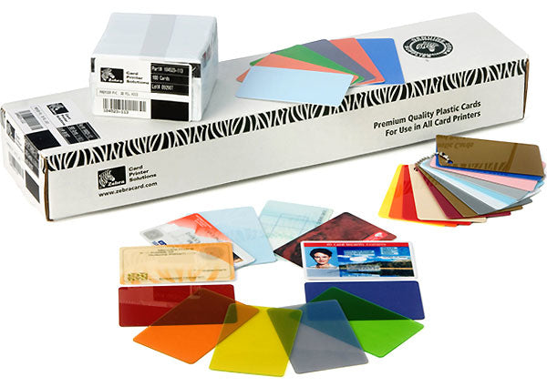 Zebra Premier Colour PVC tomma Plastkort