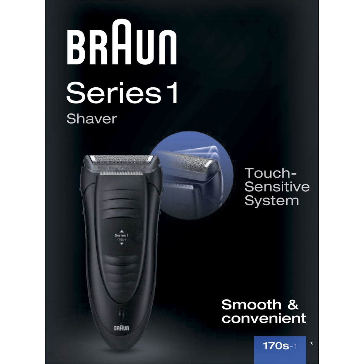 Braun Series 1 -170 Folierakapparat Trimmer Svart
