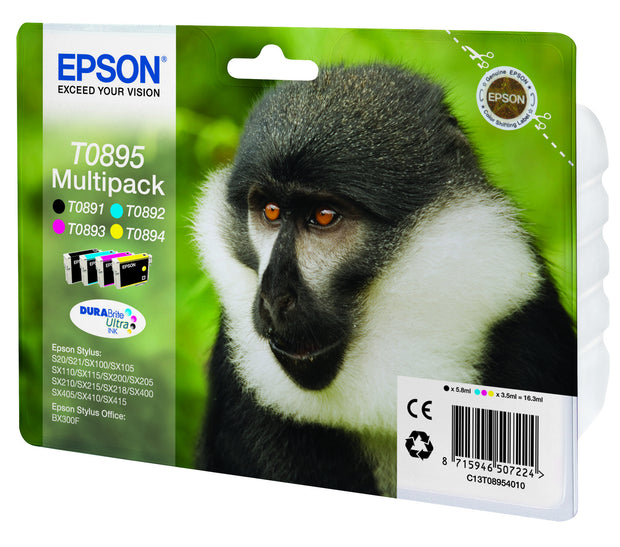 Epson Monkey T0895 Apa bläckpatron
