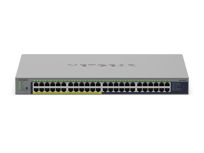 NETGEAR GS748PP Ohanterad Gigabit Ethernet (10/100/1000) Strömförsörjning via