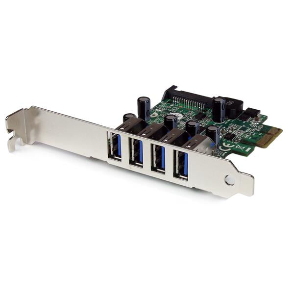 StarTech.com PCI Express PCIe SuperSpeed USB 3.0-kontrollerkortadapter med 4 portar