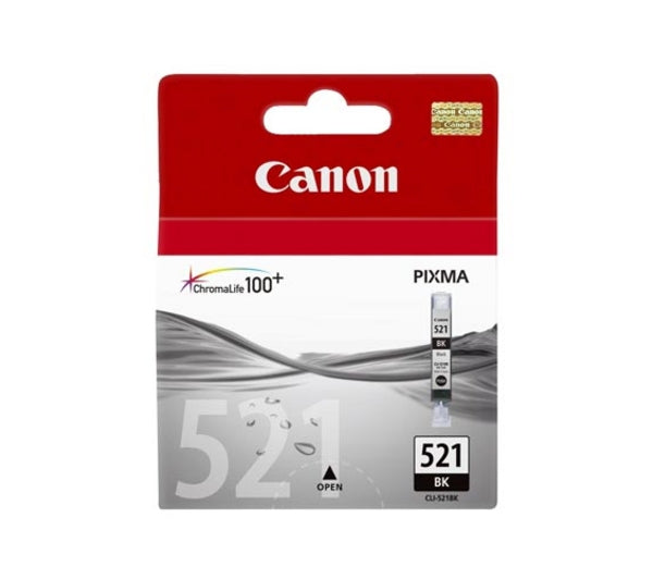 Canon CLI-521 BK bläckpatroner Original Svart