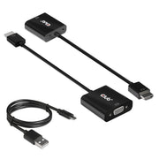 CLUB3D CAC-1302 videokabeladapter 0,5 m HDMI Typ A (standard) VGA (D-Sub) Svart