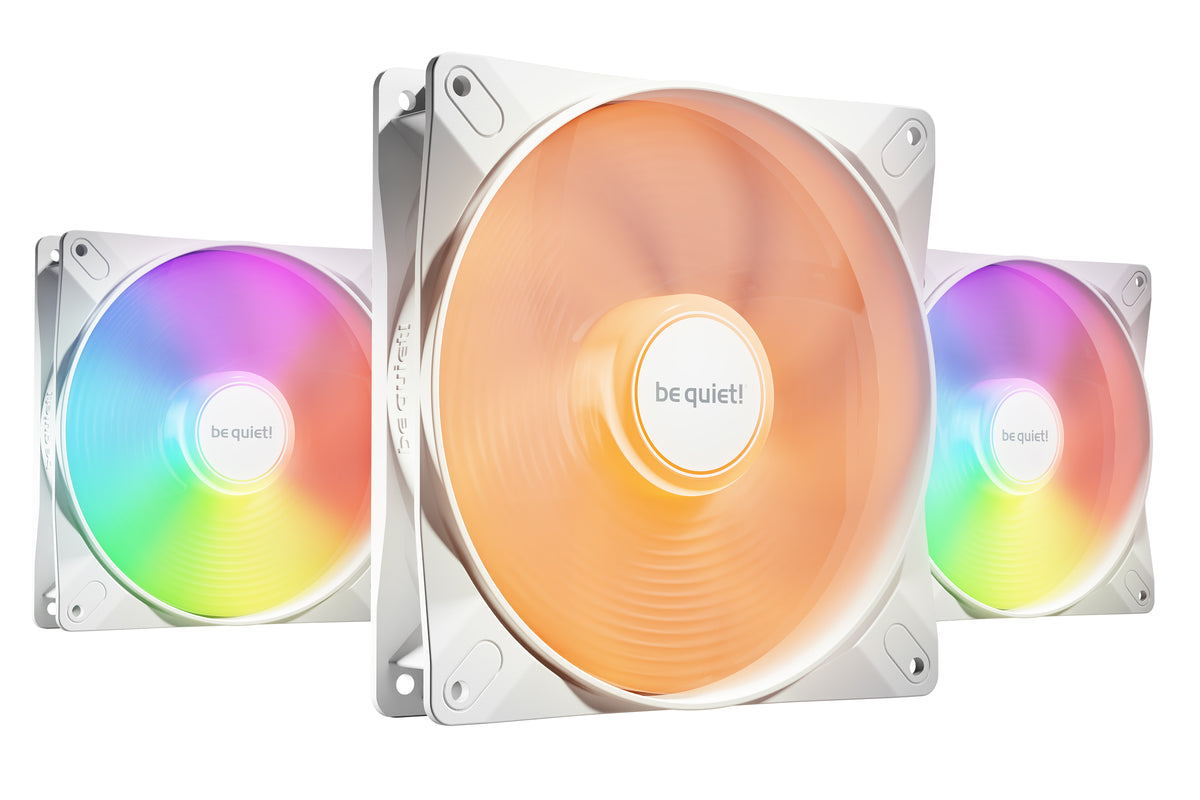 be quiet! LIGHT WINGS LX 140mm PWM 3-Pack White Datorväska Fan