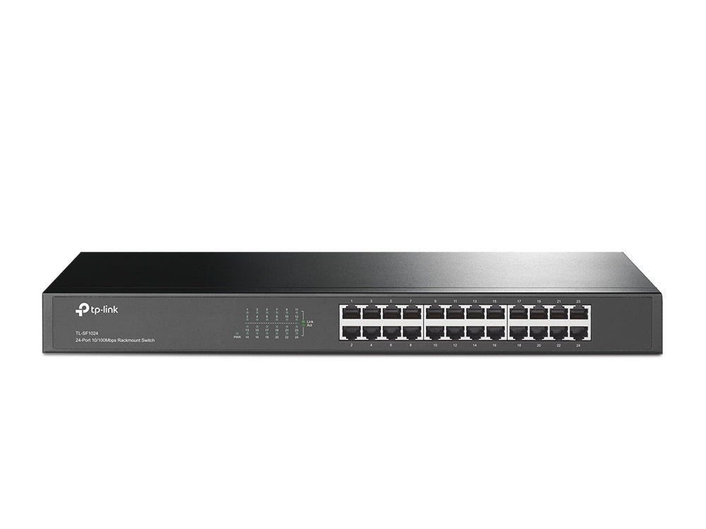 TP-Link TL-SF1024 Ohanterad Fast Ethernet (10/100) 1U Grå