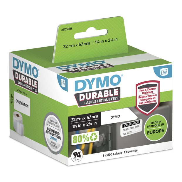 DYMO Hållbara LabelWriter-originaletiketter utskriftsbara Etiketter