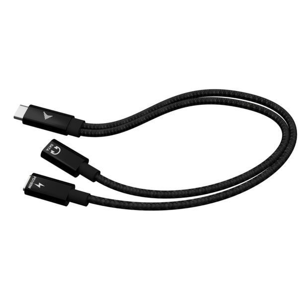 i-tec C31DUALSPLITTERCBLPD USB-kablar USB 2.0 0,3 m USB C 2 x USB C 100 W Svart
