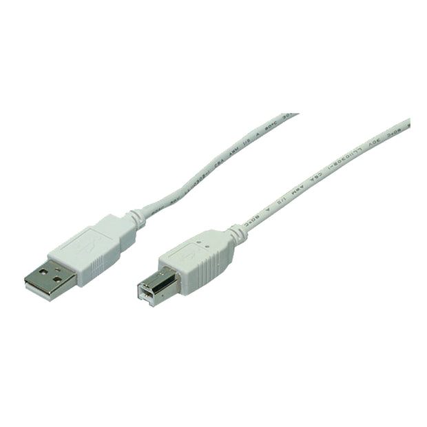 LogiLink CU0009 USB-kablar USB 2.0 5 m USB A USB B 0,48 Gbit/s 2,5 W Vit