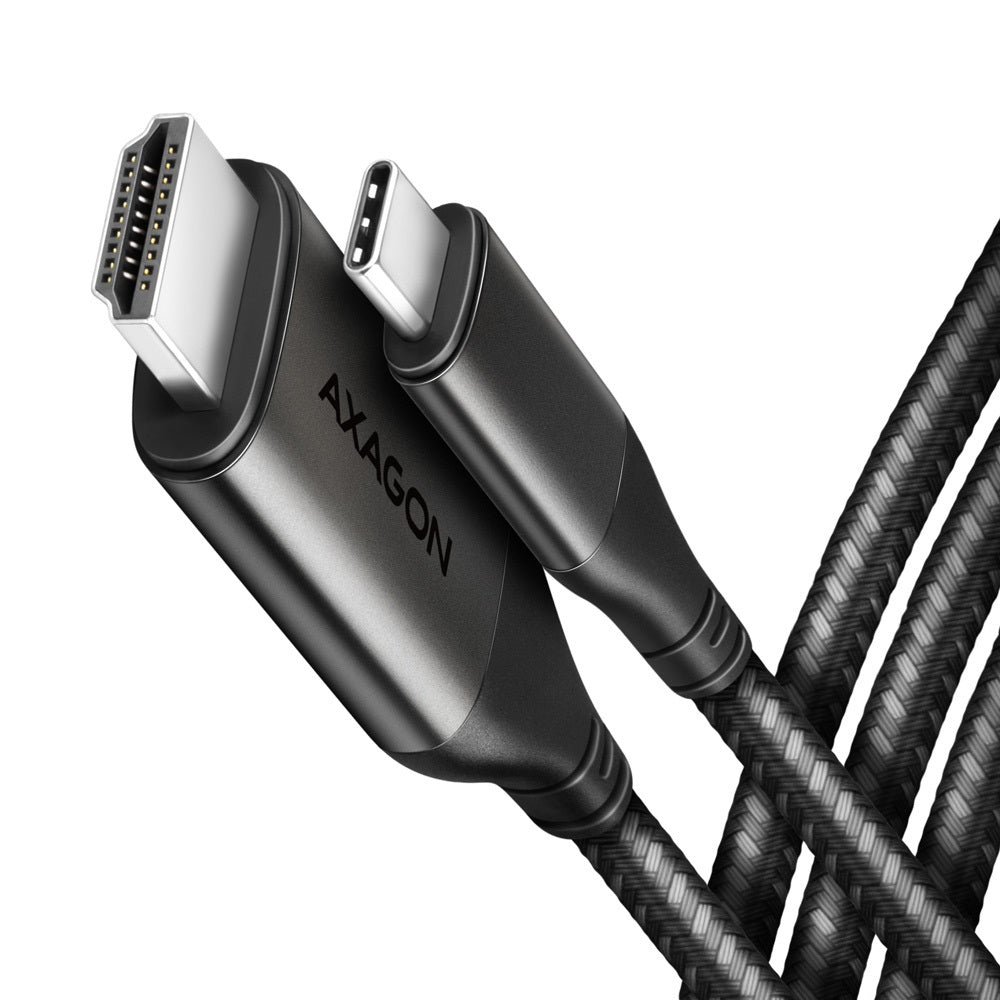 Axagon RVC-HI2MC videokabeladapter 1,8 m USB Type-C HDMI Svart