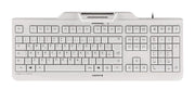 CHERRY KC 1000 SC tangentbord Universal USB AZERTY Belgiskt Vit