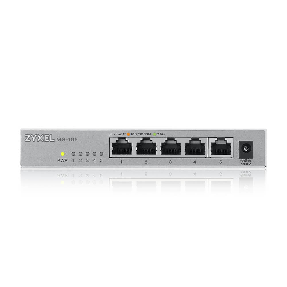 Zyxel XMG-105 Ohanterad 2.5G Ethernet (100/1000/2500) Grå