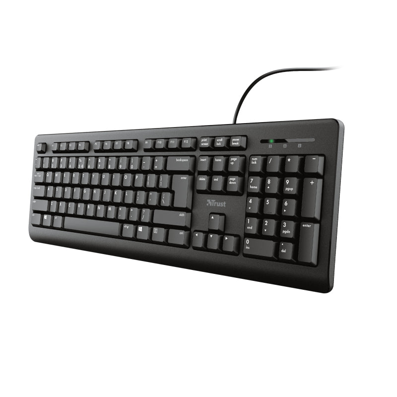 Trust Primo tangentbord Medical USB Nordic Svart