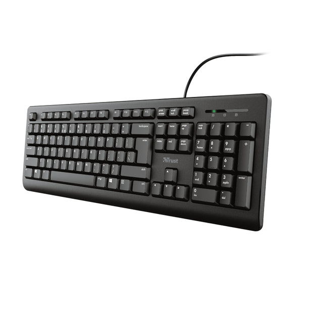 Trust Primo tangentbord Medical USB Nordic Svart