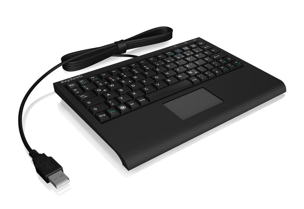 KeySonic ACK-3410 (US) tangentbord Kontor USB Engelska (USA) Svart