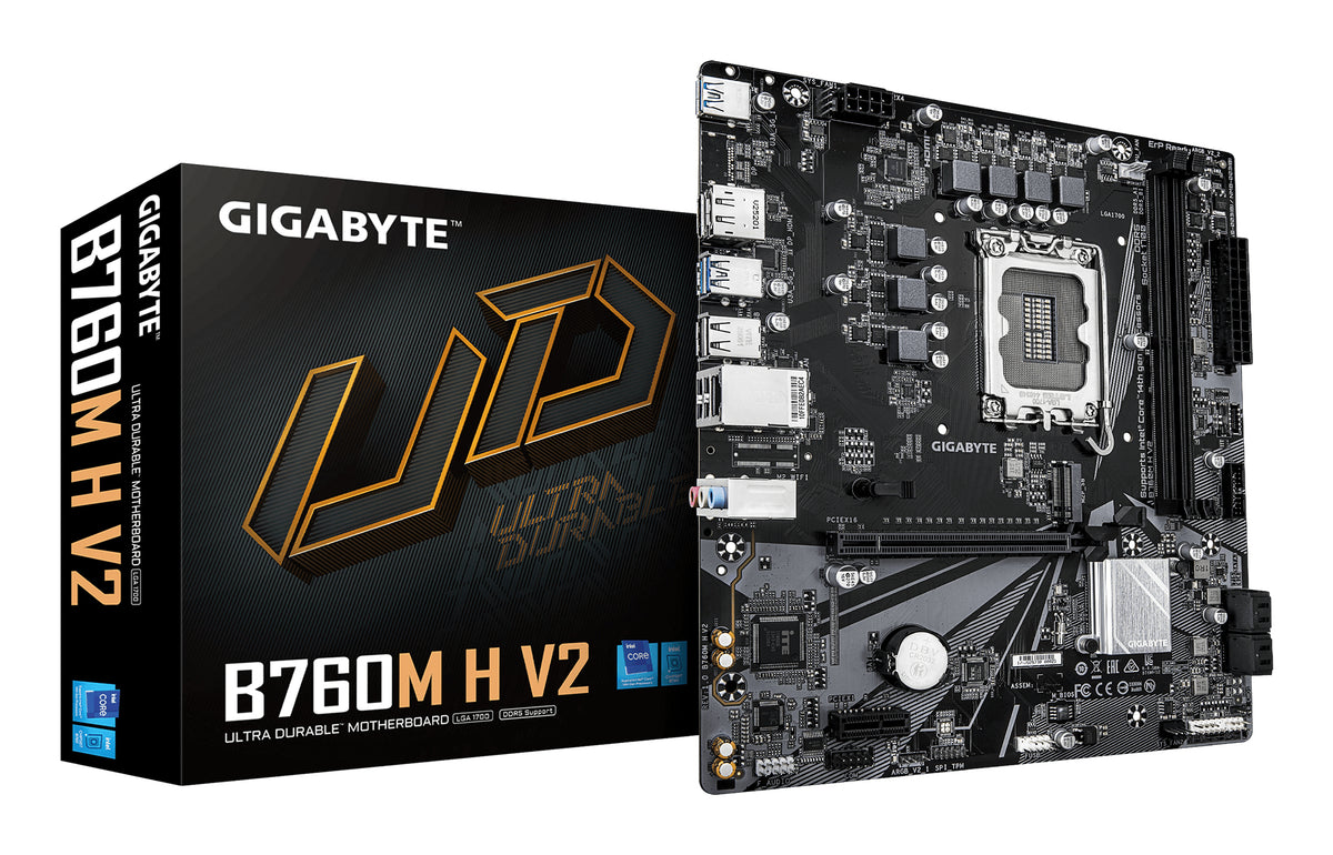 GIGABYTE B760M H V2 moderkort Intel B760 Express LGA 1700 micro ATX