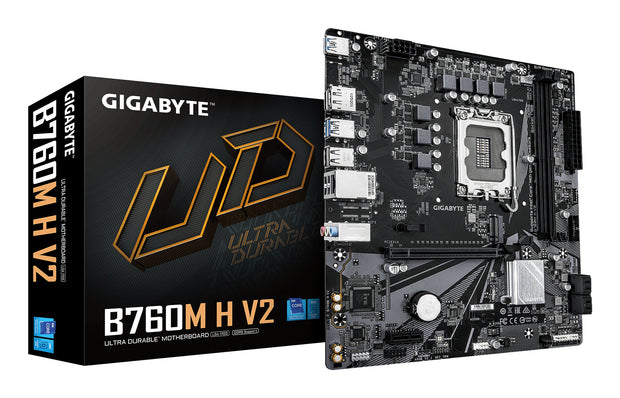 GIGABYTE B760M H V2 moderkort Intel B760 Express LGA 1700 micro ATX