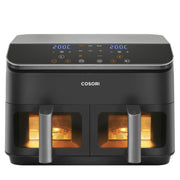 Cosori Dual Basket Chef Edition Dubbel 8,5 l Fristående 1750 W Varmluftsfritös Svart