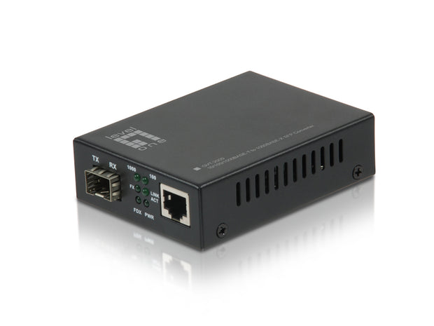 LevelOne GVT-2000 mediakonverterare för nätverk 1000 Mbit/s Flerläge Svart