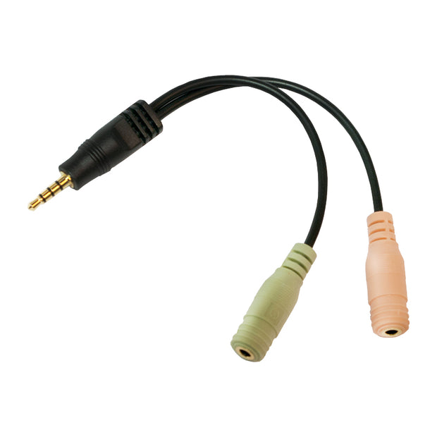 LogiLink CA0021 ljudkabel 0,15 m 3,5mm 2 x 3.5mm Svart