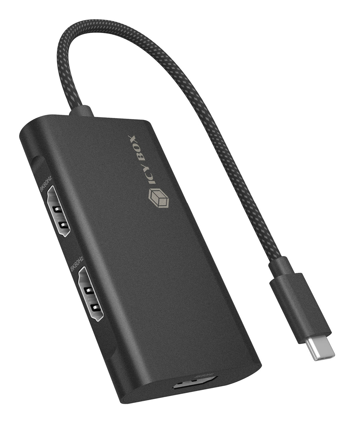 ICY BOX IB-AD1030-C USB 3.2 Gen 2 (3.1 Gen 2) Type-C 10000 Mbit/s Svart