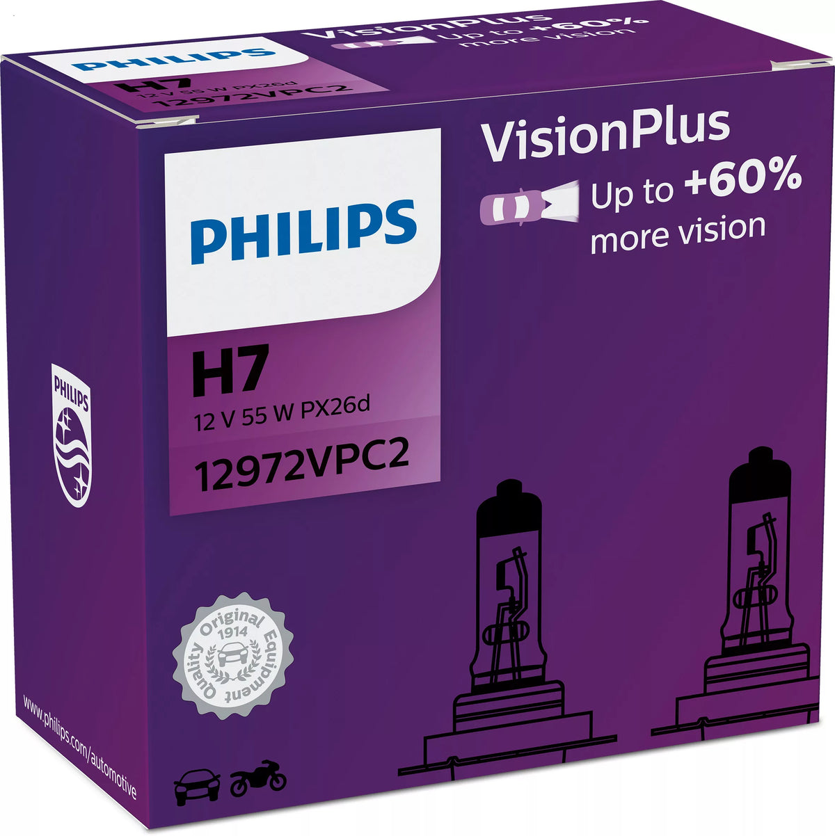 Philips VisionPlus 12972VPC2 Bättre säkerhet och komfort