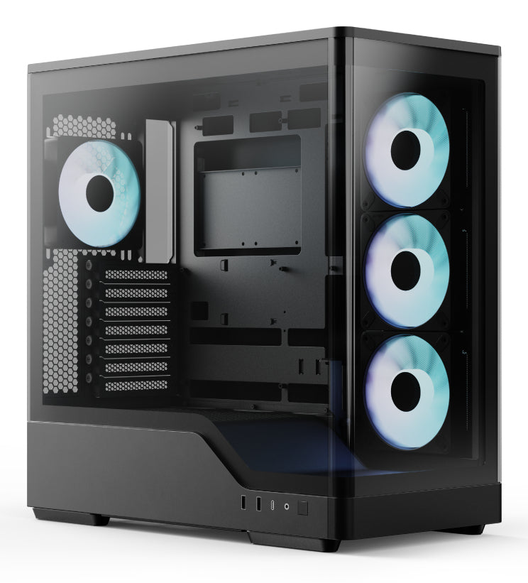 Aerocool P500A-BK Midi Tower Svart