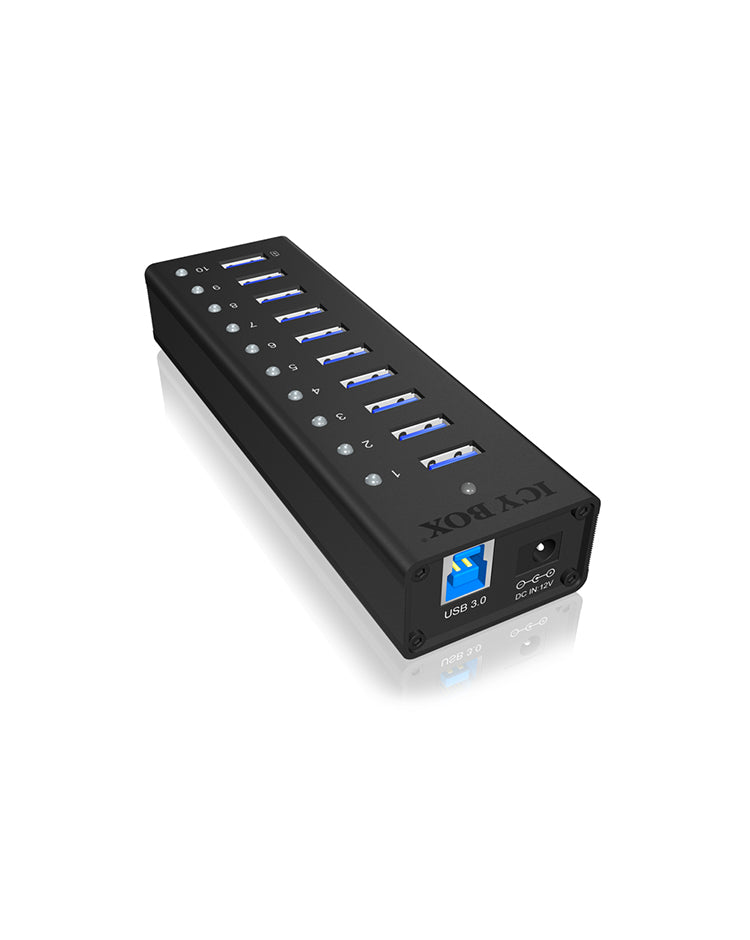 ICY BOX IB-AC6110 USB 3.2 Gen 1 (3.1 Gen 1) Type-B 5000 Mbit/s Svart