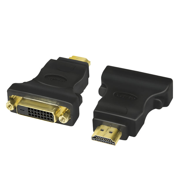 LogiLink AH0002 videokabeladapter HDMI Typ A (standard) DVI-D Svart