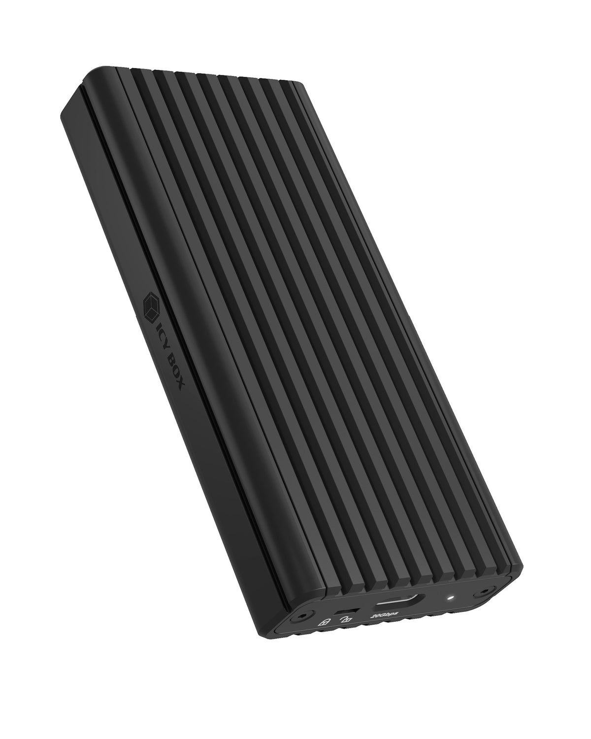 ICY BOX IB-1917M-C32a SSD-inkapsling Svart M.2