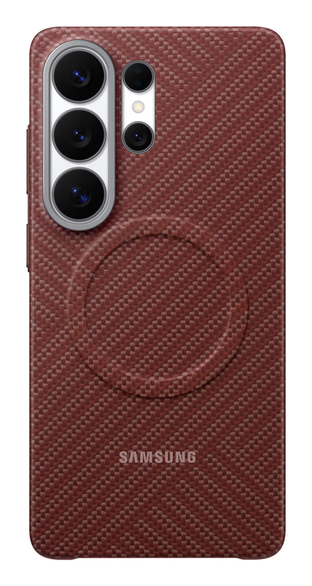 Samsung M3 Carbon Magnet Coralred mobilfodral