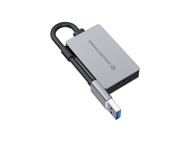 Conceptronic ABBY22G USB-grafikadapter 1920 x 1080 pixlar Grå