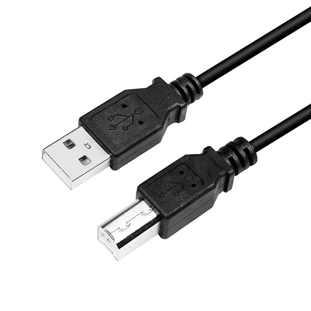 LogiLink CU0007B USB-kablar USB 2.0 2 m USB A USB B 0,48 Gbit/s Svart
