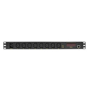 LogiLink PDU8P01 grenuttag 8 AC-utgångar 1U Svart