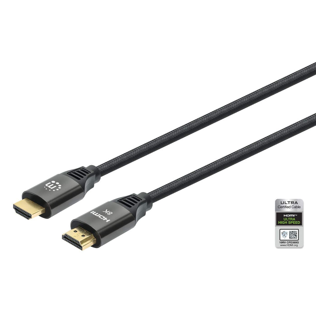 Manhattan 355957 HDMI-kabel 3 m HDMI Typ A (standard) Svart
