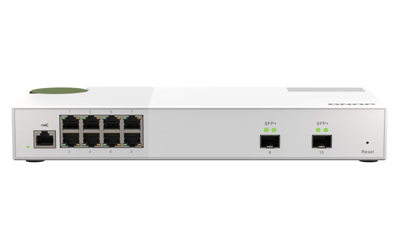 QNAP QSW-M2108-2S nätverksswitchar hanterad L2 2.5G Ethernet (100/1000/2500) Grå