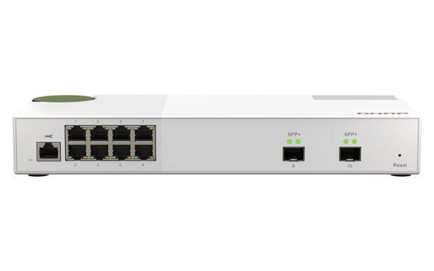 QNAP QSW-M2108-2S nätverksswitchar hanterad L2 2.5G Ethernet (100/1000/2500) Grå