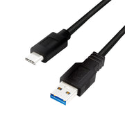 LogiLink CU0167 USB-kablar USB 3.2 Gen 1 (3.1 Gen 1) 0,5 m USB A USB C Svart