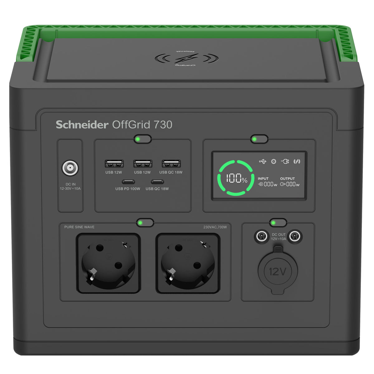 APC PPS730-GR bärbar kraftstation Litium-Ion (Li-Ion) 995 W 6,4 kg