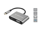 Conceptronic DONN16G dockningsstationer för bärbara datorer Kabel USB 3.2 Gen 1 (3.1