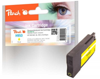 Peach PI300-924 bläckpatroner Kompatibel Standardavkastning Gul