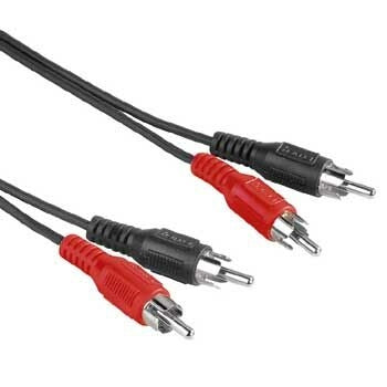 Hama 30457 ljudkabel 2,5 m RCA Svart ljudkablar