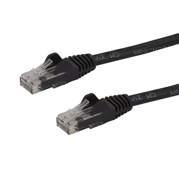StarTech.com N6PATC3MBK nätverkskablar Svart 3 m Cat6 U/UTP (UTP)