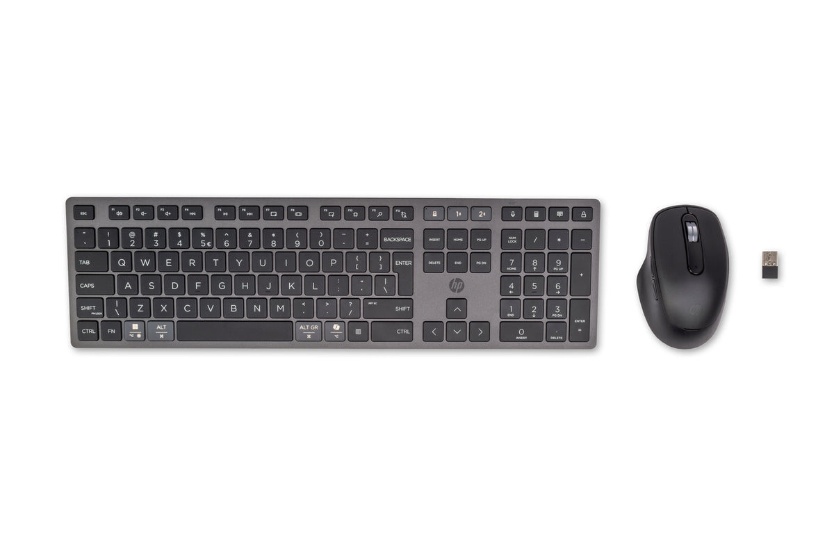 HP 720 laddningsbart trådlöst tangentbord och mus kombinerat för flera enheter