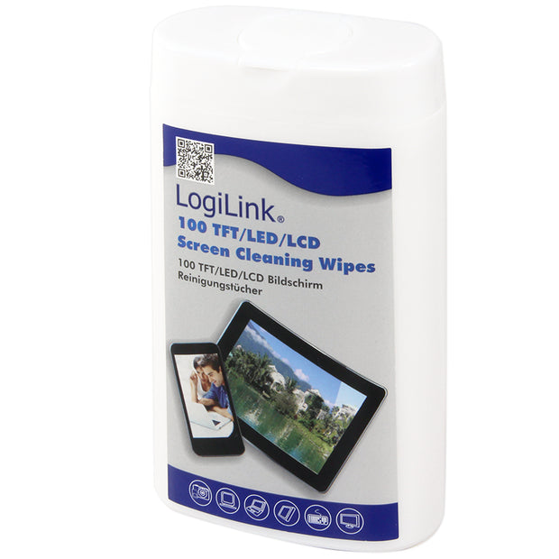 LogiLink RP0010 kit för produktrengöring LCD/TFT/Plasma Torra dukar för rengöring av utrustning