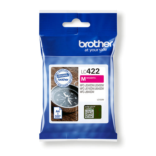 Brother LC422M bläckpatroner Original Magenta