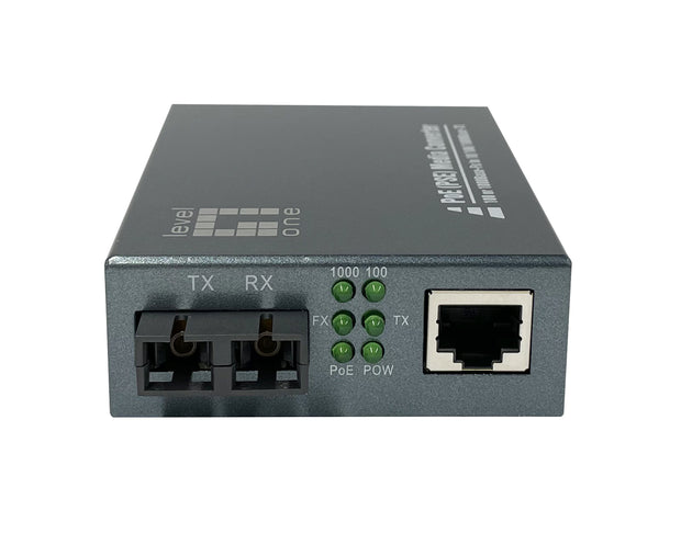 LevelOne GVT-2013 mediakonverterare för nätverk 1000 Mbit/s 850 nm Flerläge Grå