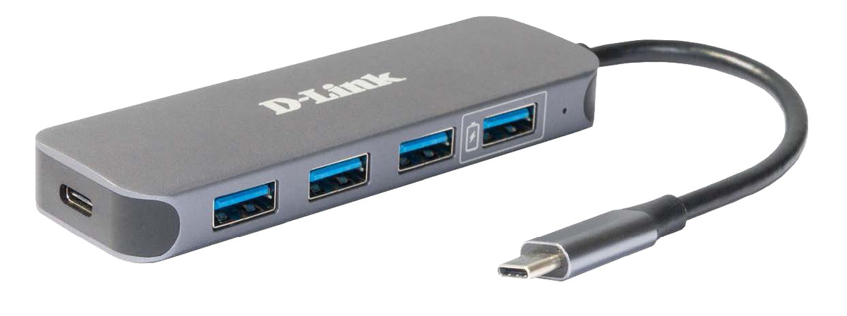 D-Link DUB-2340 gränssnittshubbar USB Type-C 5000 Mbit/s Grå