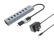 Conceptronic HUBBIES21GP gränssnittshubbar USB 3.2 Gen 1 (3.1 Gen 1) Type-A 5000