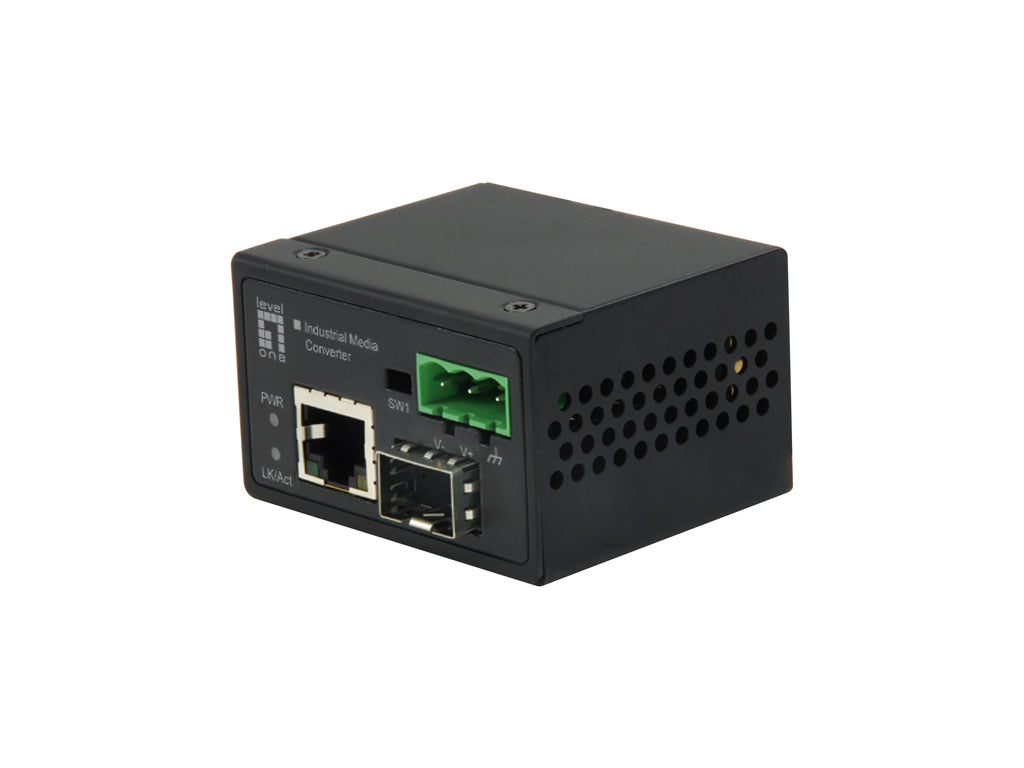 LevelOne IEC-4000 mediakonverterare för nätverk 100 Mbit/s Svart